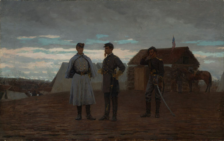 Winslow Homer Officers at Camp Benton